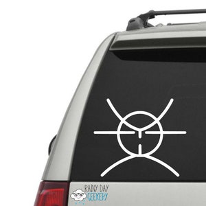 FLCL Decal, FLCL sticker, anime decal, anime window sticker, anime home decor, anime decor, anime window decal, anime laptop decal
