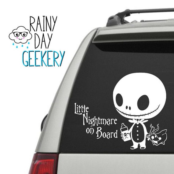 Download Little Nightmare on Board vinyl decal unique baby on board ...
