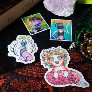 Vinyl Sticker Magical Collection -Forest Witch Thème