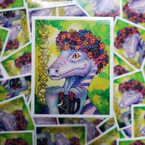 2&quot; Vinyl Sticker -Mehrere Optionen- Magic Dinosaur mit Blumenkrone, oder PotHead NICHT EIN SET