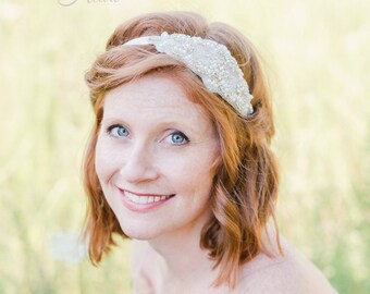 Rhinestone Bridal Headband - Wedding Headband - Bridal Headband - Flower Girl Headband - Rhinestone Headband - Gatsby Headband - Bridal