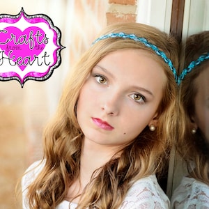 Turquoise Boho Headband - Bohemian Headband - Halo Headband - Forehead Headband - Hippie Headband - Festival Headband - Womens Headband Boho