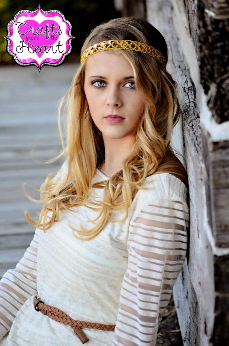 Gold Boho Headband Gold Sparkle Headband Womens Boho Etsy