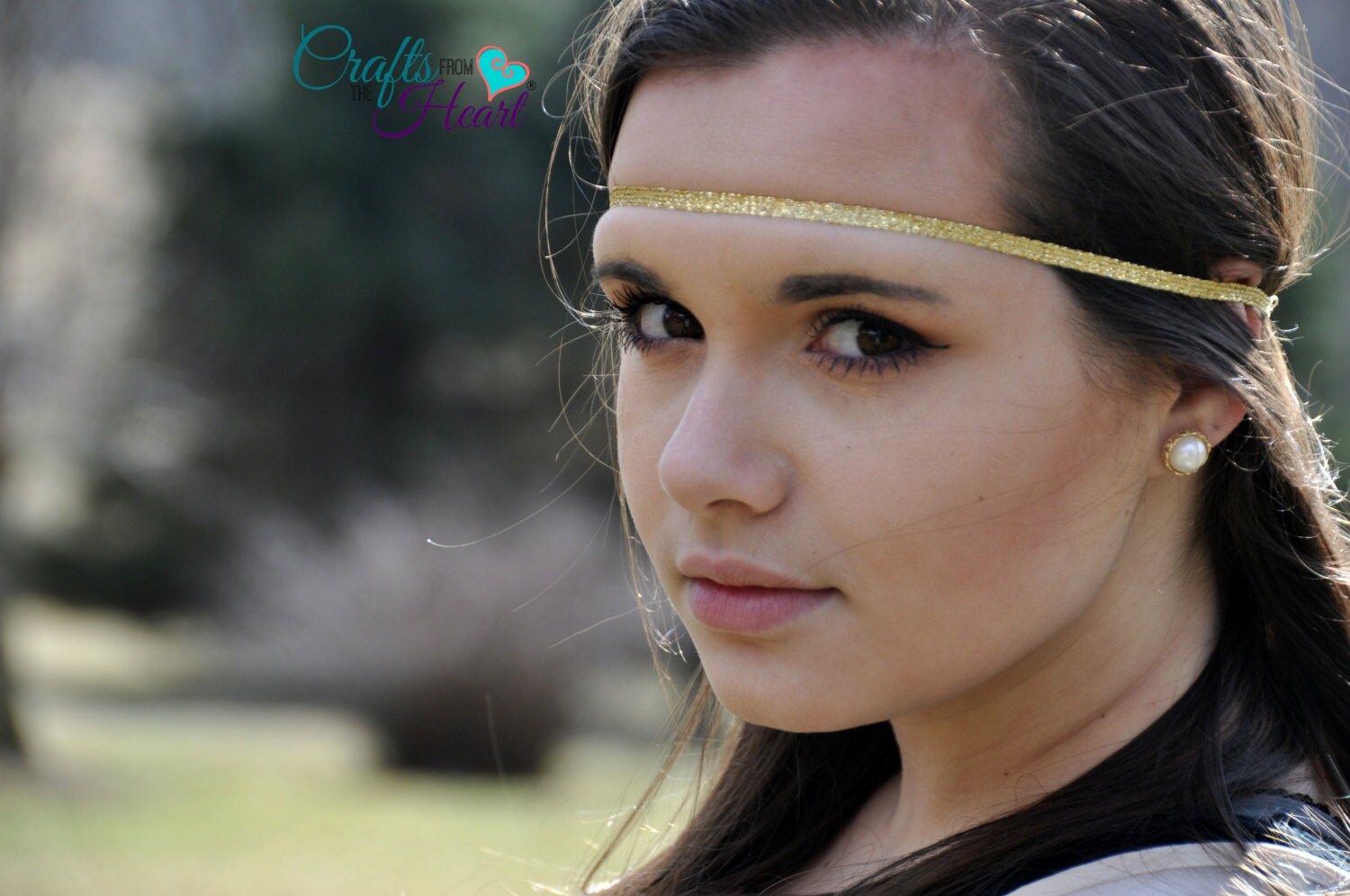 Gold Boho Headband Adult Boho Headband Bohemian Headband Etsy