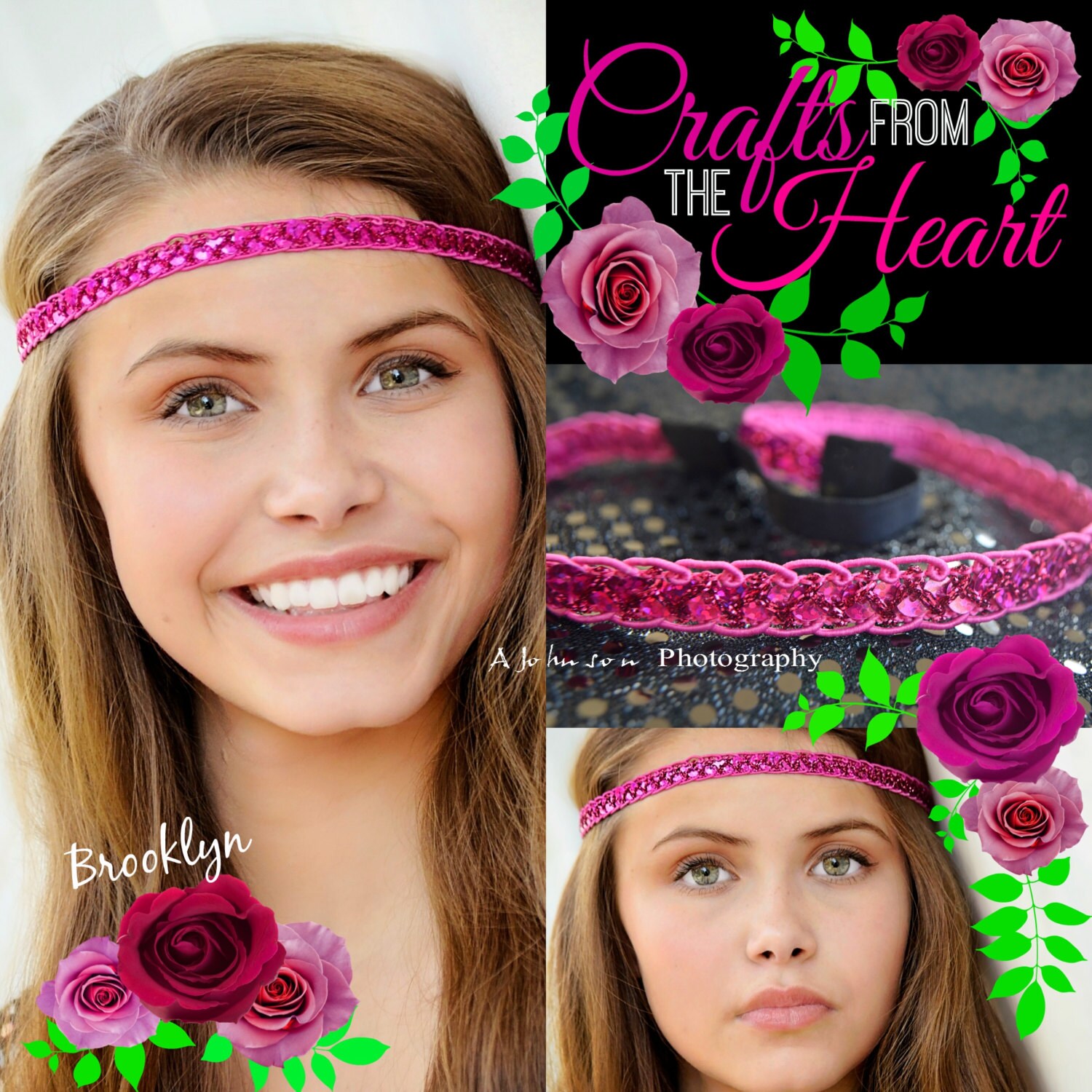Pink Boho Headband Bohemian Headband Boho Headband Etsy
