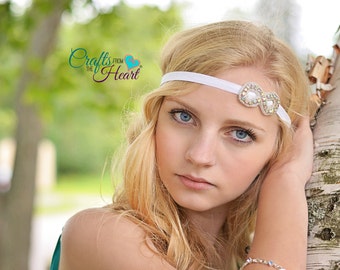 Rhinestone Headband - Rhinestone Headband Wedding - Wedding Headband - Bridal Headband - Flower Girl Headband Rhinestone - Crystal Headband