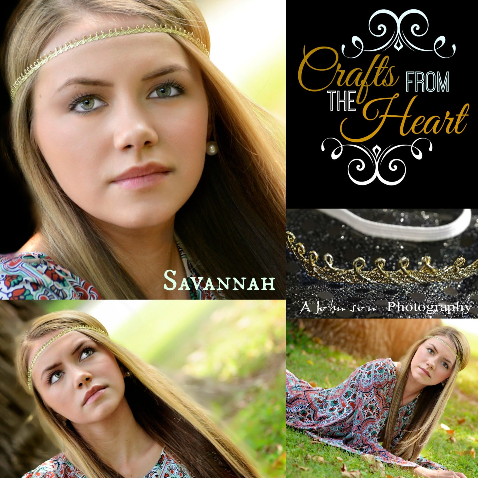 Boho Headband Gold Adult Boho Headband Bohemian Headband Etsy