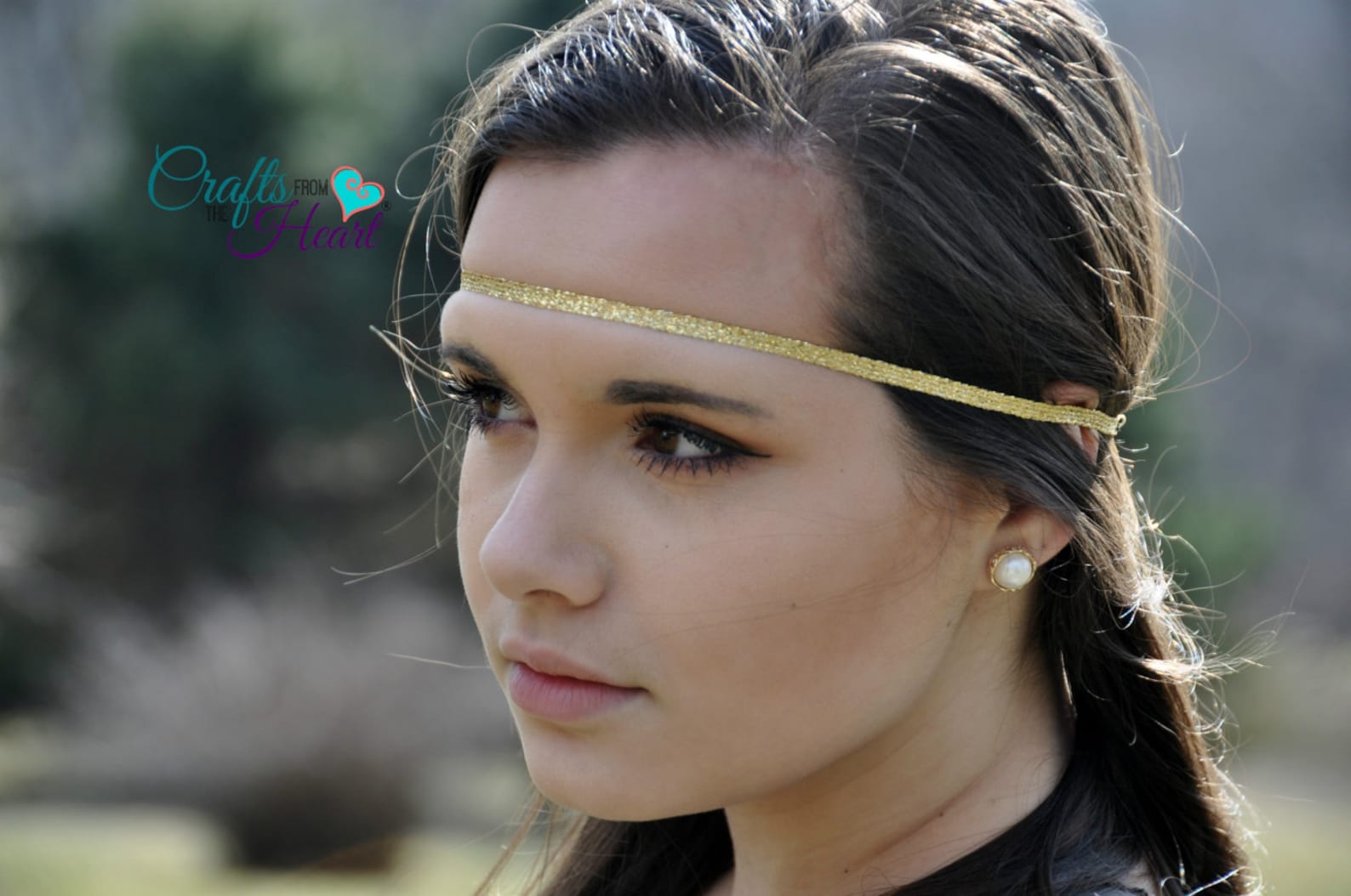 Gold Boho Headband Adult Boho Headband Bohemian Headband Etsy