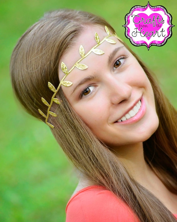 Gold Leaf Boho Headband Leaf Headband Bohemian Headband Etsy