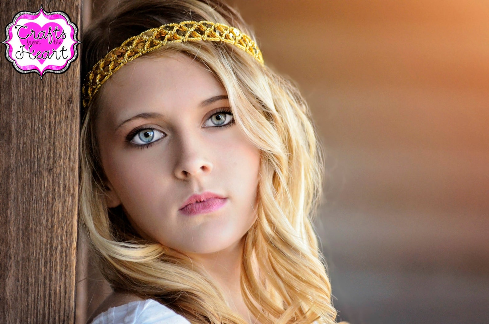 Gold Boho Headband Gold Sparkle Headband Womens Boho Etsy