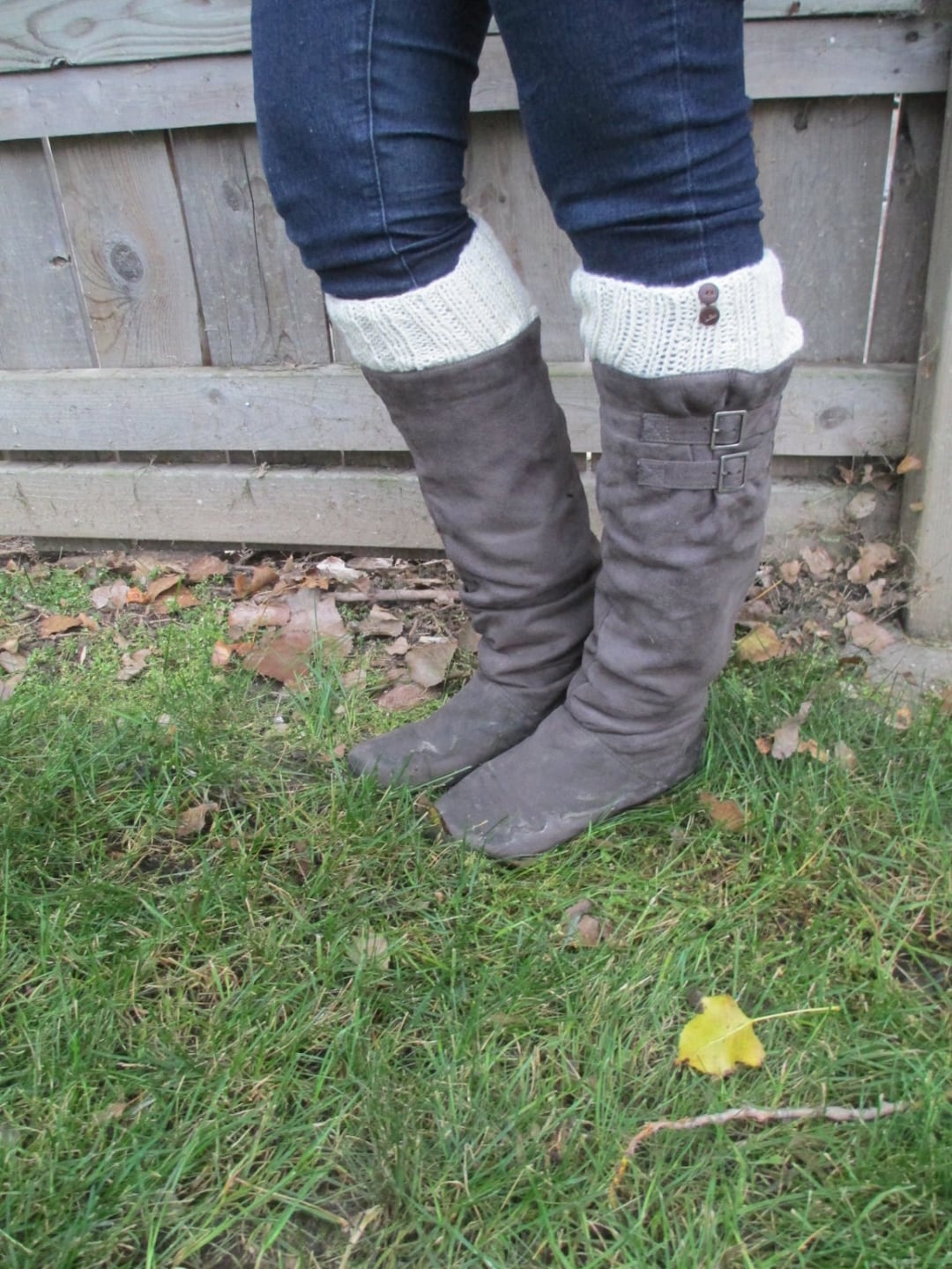 Boot Toppers/boot Cuffs 6” Long With 2 Side Buttons - Etsy