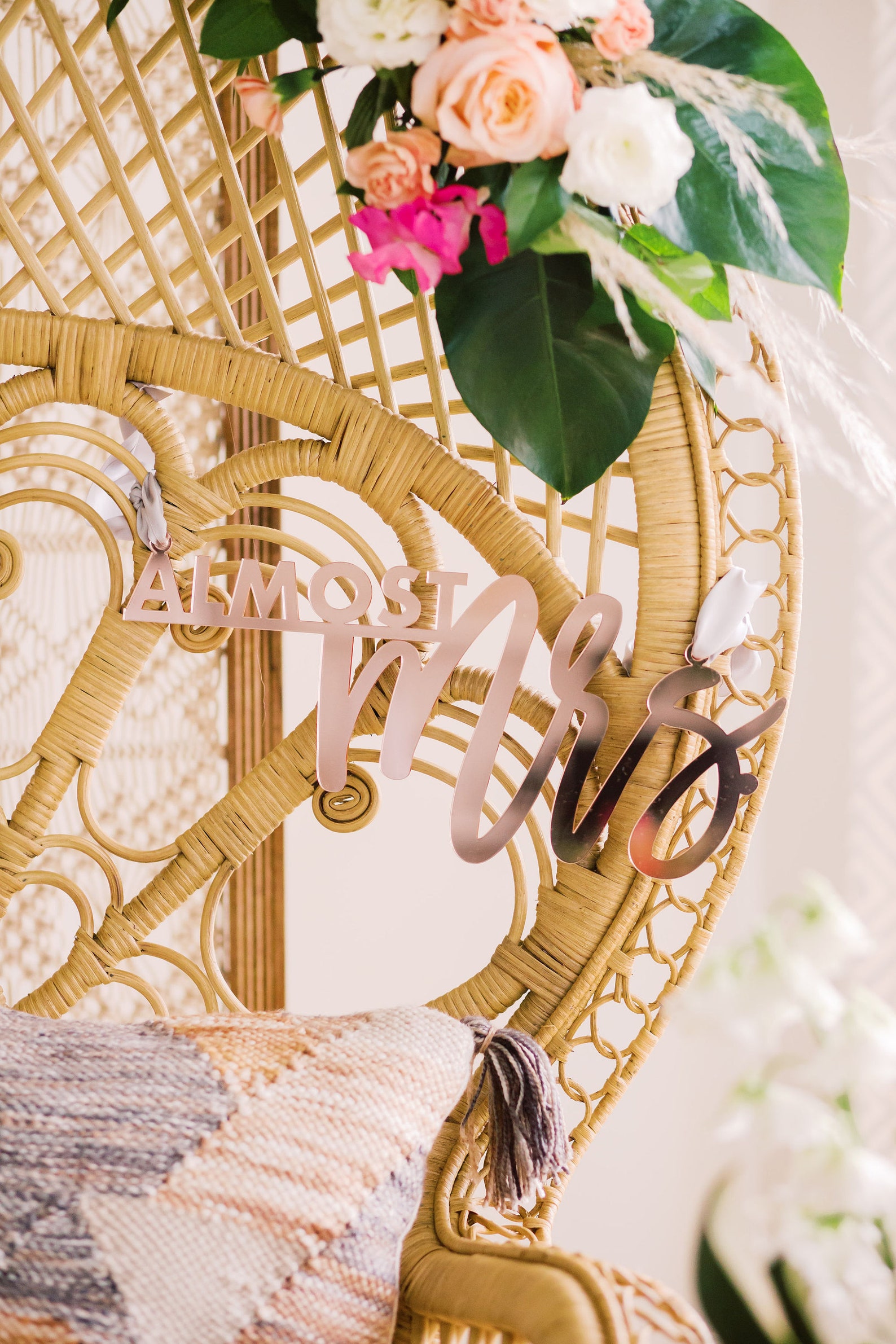 Trendy Almost Mrs Bridal Shower Chair Sign 12 Laser Etsy