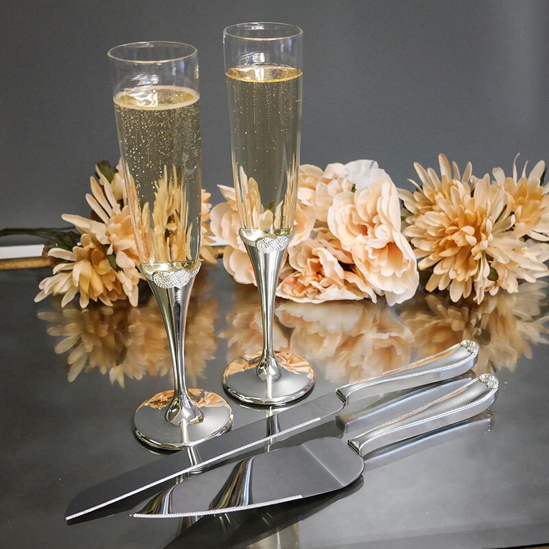 Custom Vera Wang Infinity Wedding Cake Knife & Server Set 2pc Etsy