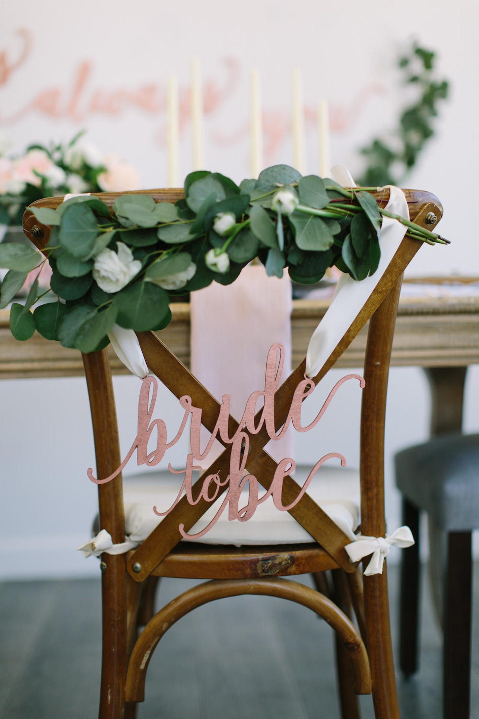 Bride to Be Bridal Shower Chair Sign 13 X 8 Etsy