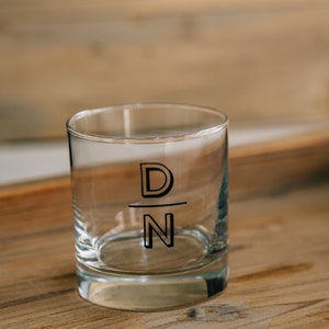 Personalized Whiskey Glass Groomsmen Gift Engraved Custom Scotch Glass ...