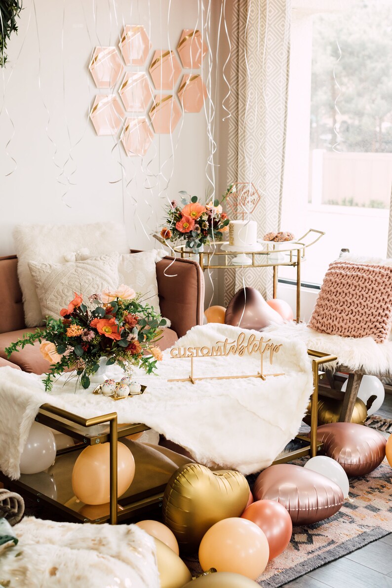 24 Custom Table Top Event Sign Laser Cut Wood Free Etsy