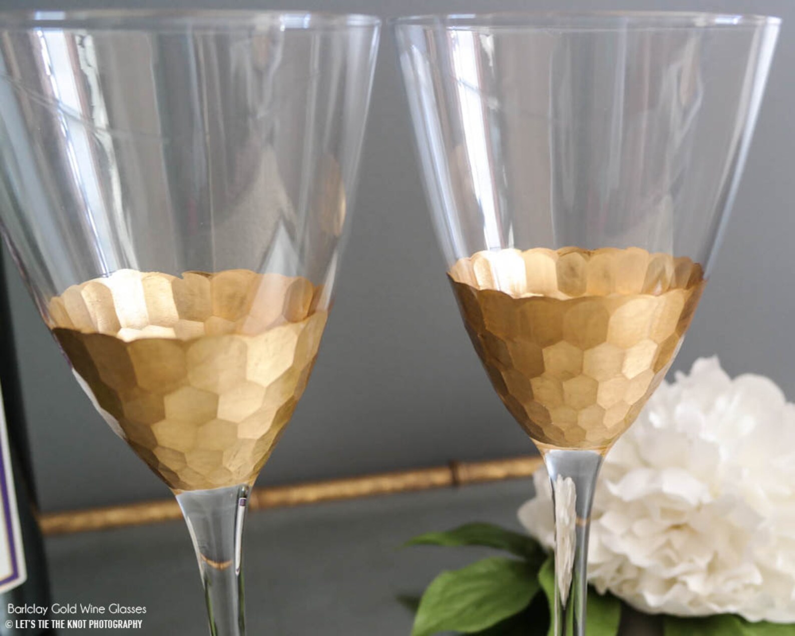 Personalized Gold Leaf Wine Glass set of TWO Custom Engraved Etsy
