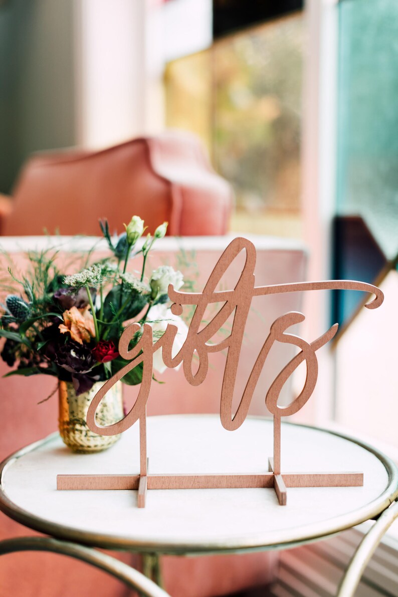 12 Gifts Free Standing Tabletop Sign Laser Cut Wood Etsy