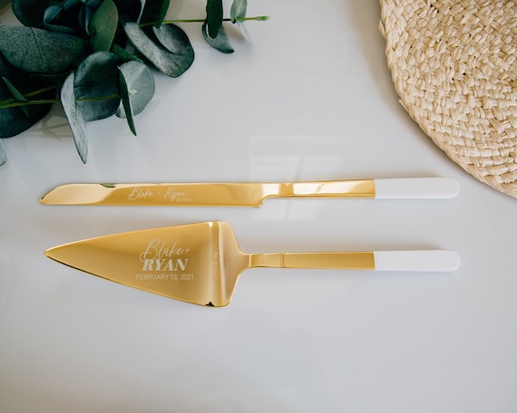 Personalized Kate Spade Love Me Knot Cake Knife & Server Set - Etsy