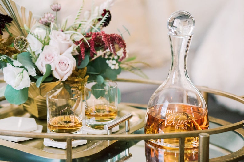 Personalized Lenox Whiskey Decanter & Whiskey Glass Set 3PC Etsy