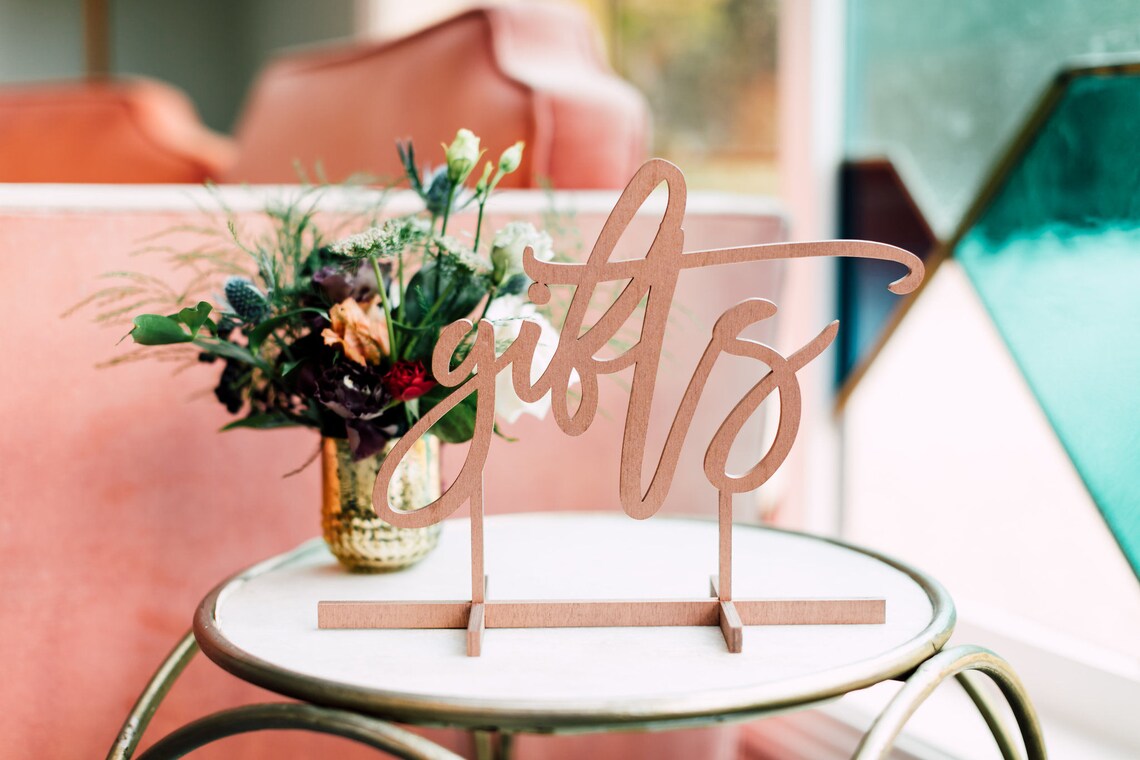 12 Gifts Free Standing Tabletop Sign Laser Cut Wood Etsy