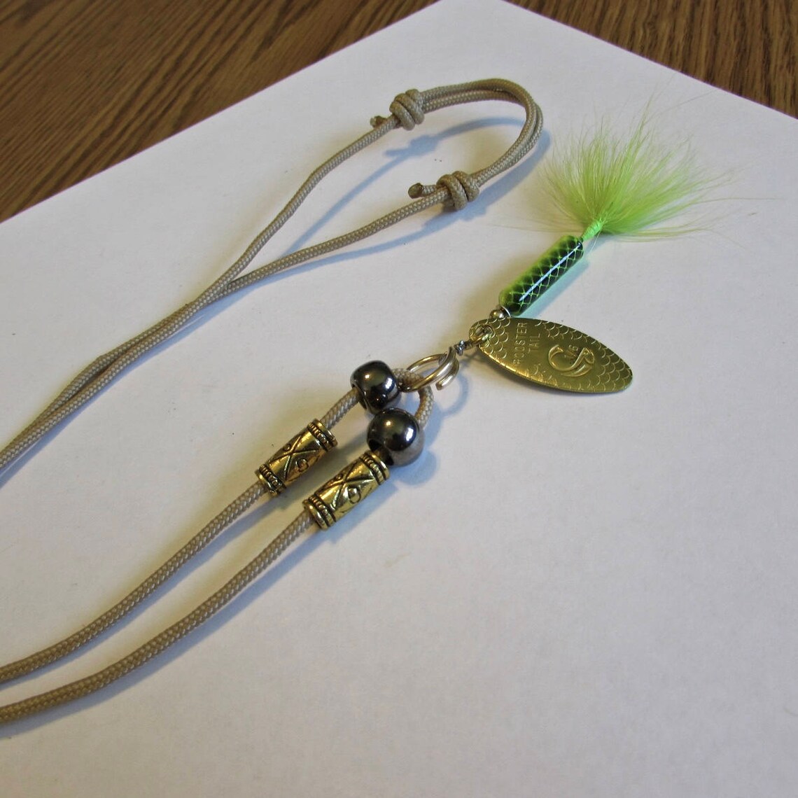 Necklace Fishing Lure Neck Wear Paracord Etsy