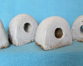 Rare Pottery Insulators - Early - Odd Shape