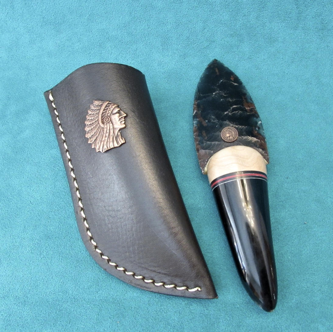 Art Knife Indian Head Custom Knife Wade Anthony Custom Etsy