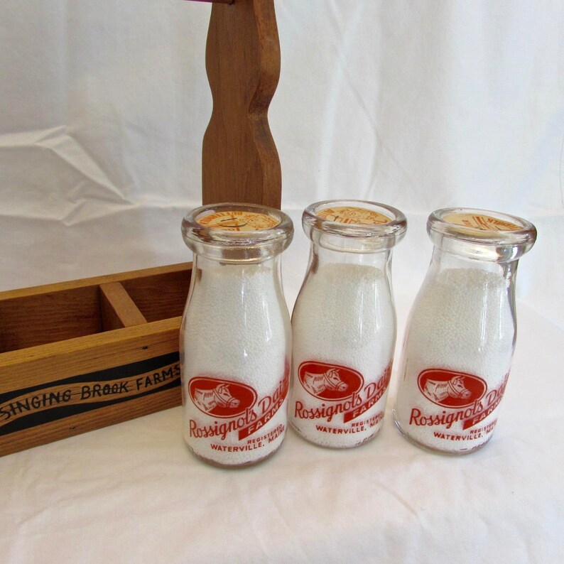 Vintage Milk Bottles Wood Carrier Great Collectible - Etsy UK