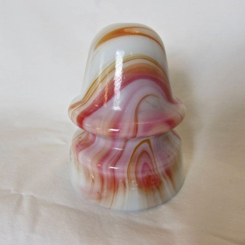 Vintage Insulator Rare Slag Glass Commemorative Wonderful Color Etsy