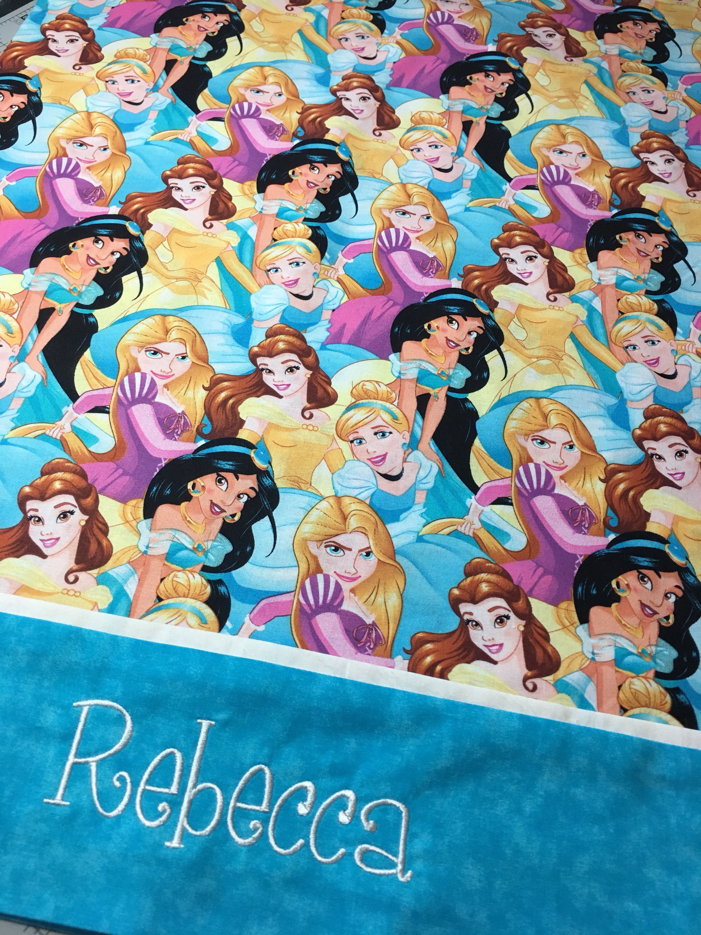 Personalized Disney Princess Pillowcase STANDARD SIZE Etsy