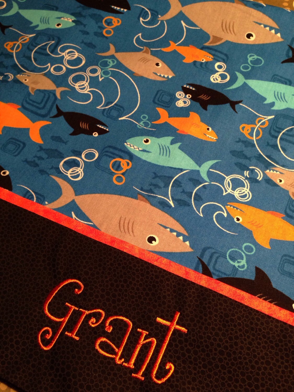 SHARK Personalized Pillowcase STANDARD SIZE Etsy