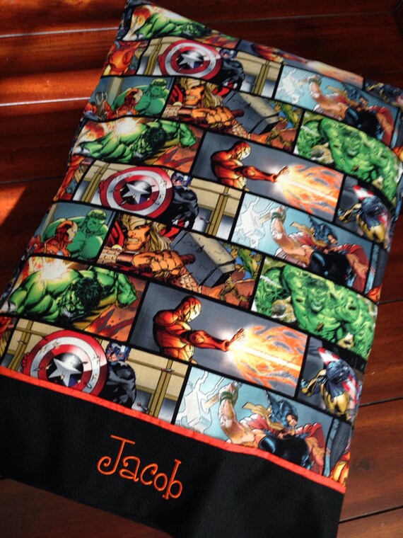 Personalized Pillowcase Marvel Comics Theme STANDARD SIZE Etsy