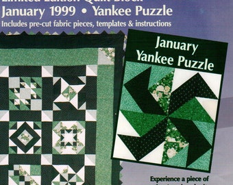 JoAnn Heartland Quilt Block of the Month May 1999 Log Cabin Hearts Sealed Kit