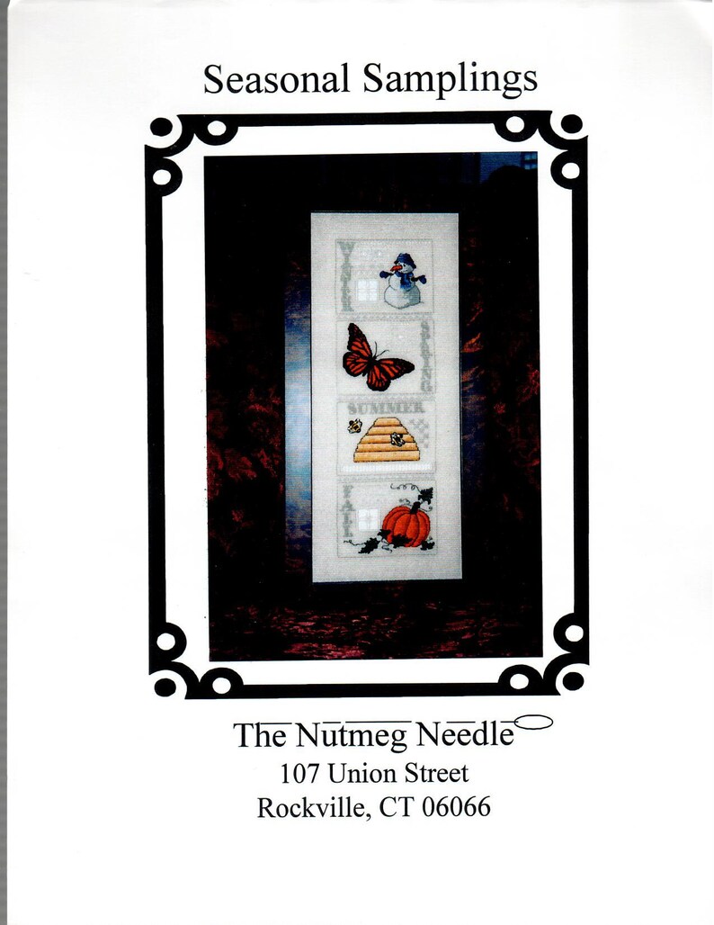 The Nutmeg Needle Cross Stitch Pattern Seasonal Samplings Etsy