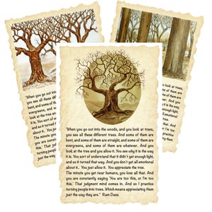Coffee Painting reproductions / Group of 3 note cards
