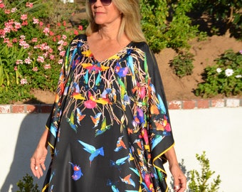 Cool Kaftans BN MADURA Black Batik Kaftan Caftan One Size Cool Kaftans Cool Kaftans BN MADURA Black Batik Kaftan Caftan One Size Cool Kaftans