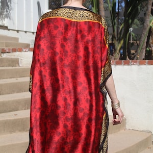 grey and red caftan v2 main image 0