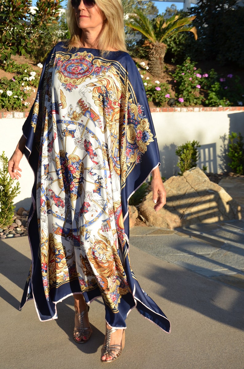 Silk Caftan Silk Dress Silk Coverup Womens Caftans Womens | Etsy