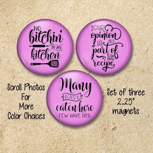 Funny Magnets, Kitchen Magnets, Sarcastic Gift, Snarky Magnets, Fun Gift for Mom, Refrigerator Magnets, Fridge Magnets, Small Gift, Foodie