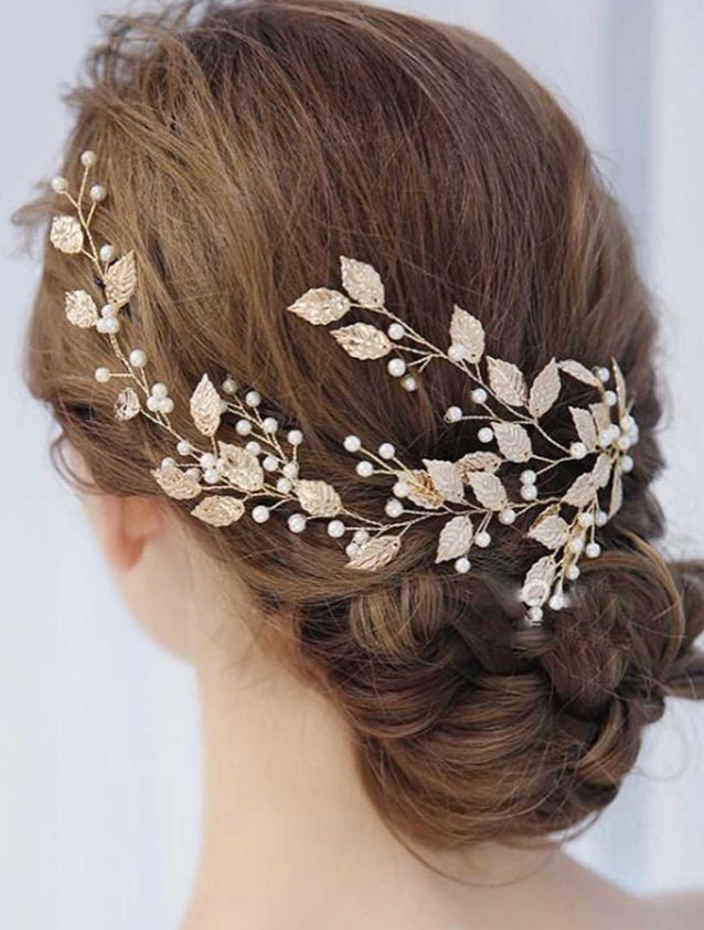 BelleMichelleUSA Bridal Hair Vine Wedding Hair Piece Bridal Headpiece Pearl Hair Vine Wedding Hair Comb Pearl Hair Piece Bridal Hair Accessories