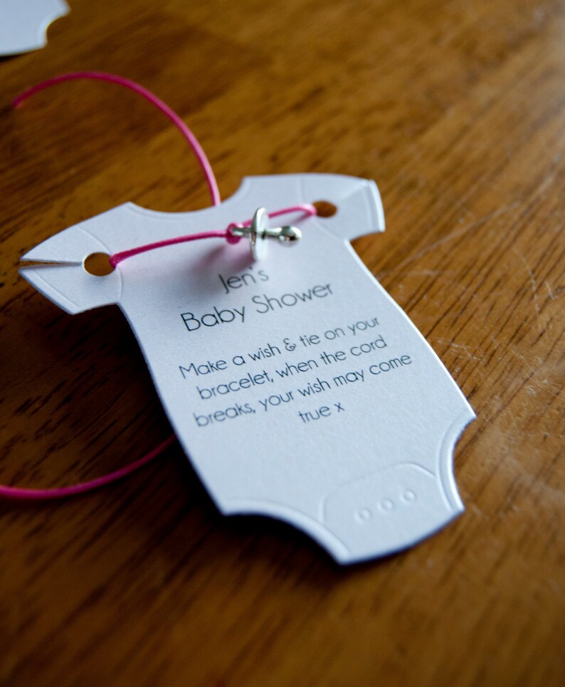 Baby Shower Bracelet and Charm Favour/Gift Etsy