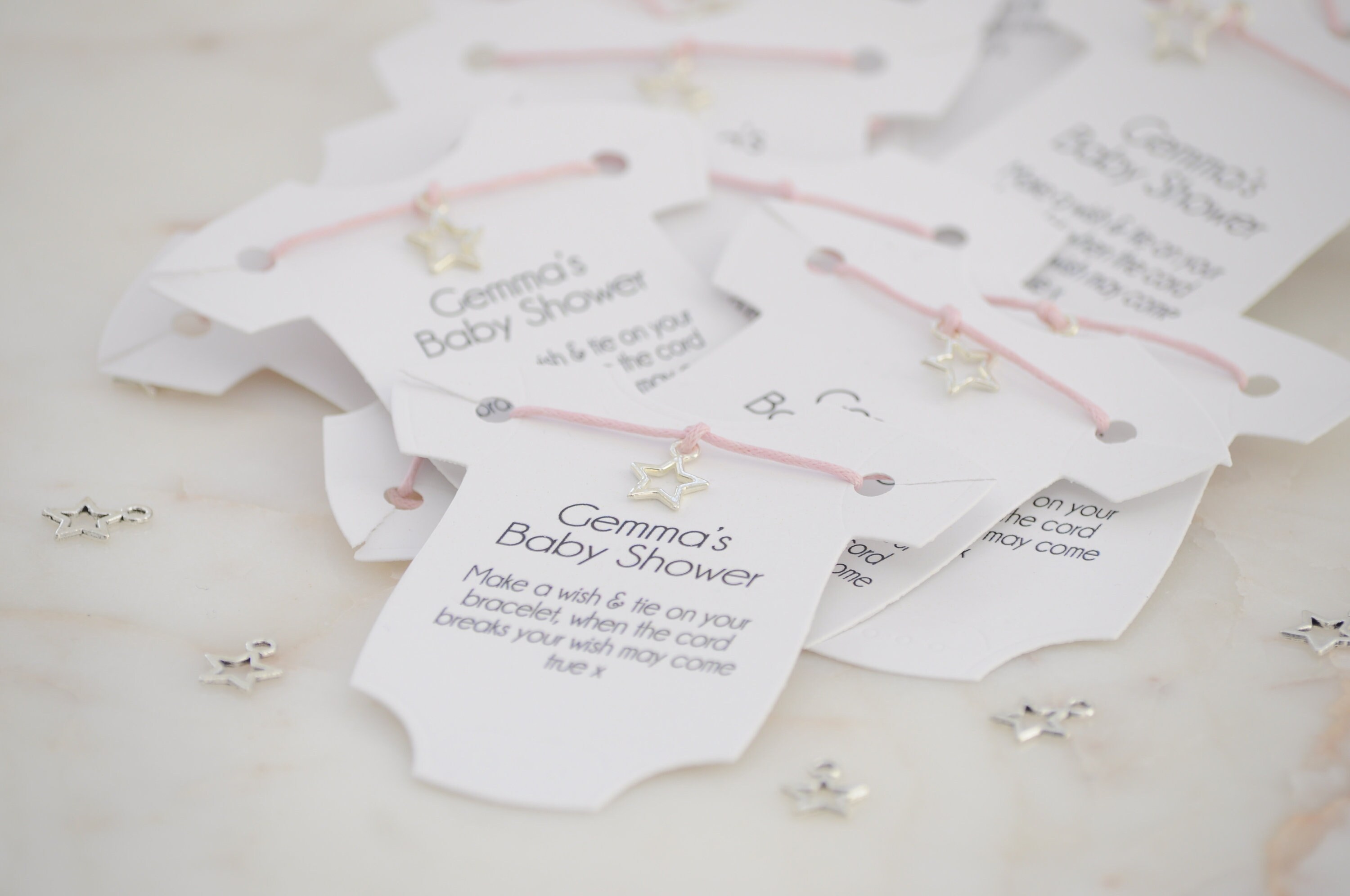 baby shower bracelet
