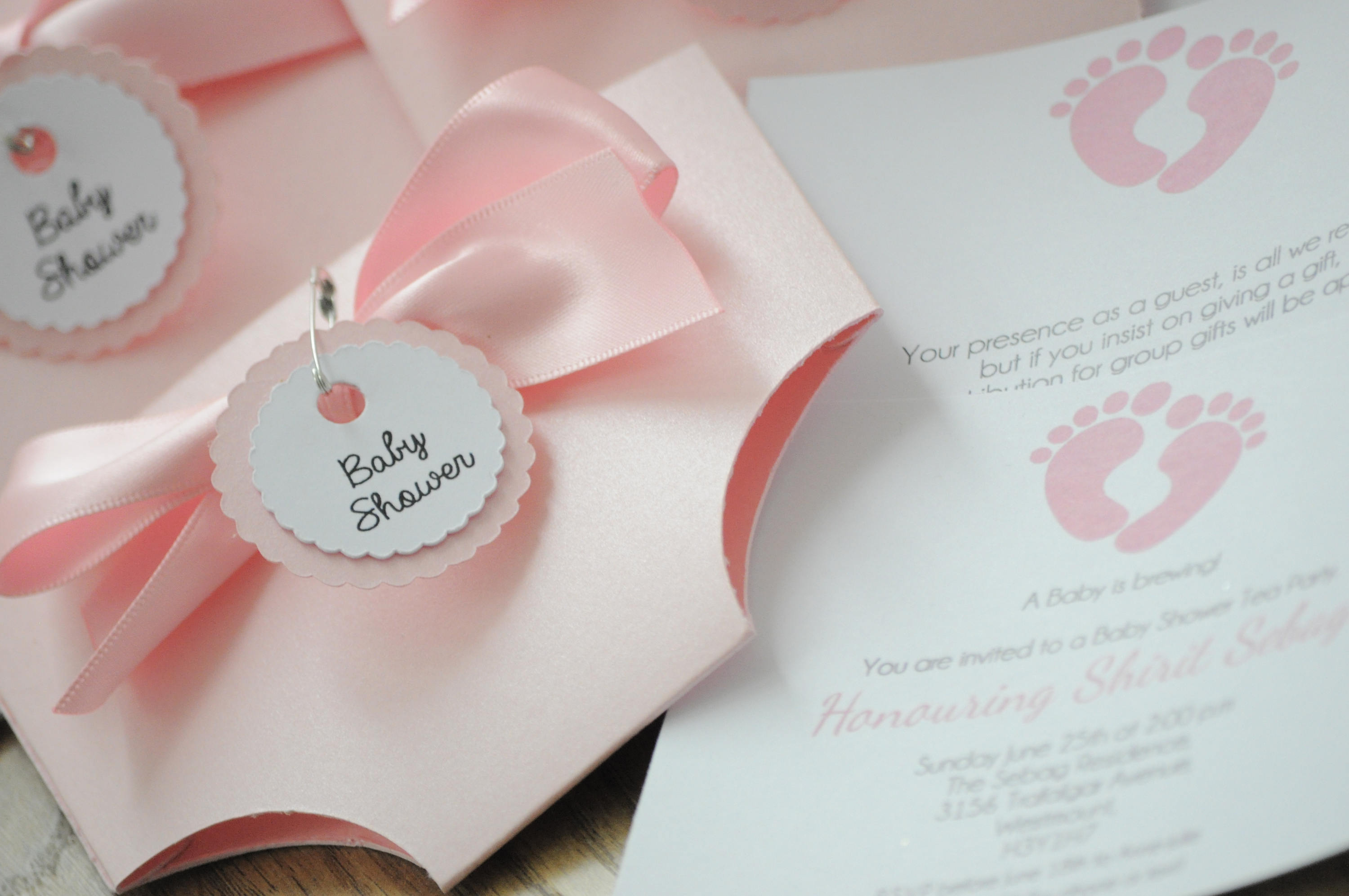 diaper invitation