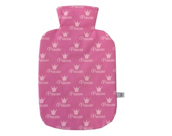 Wärmflaschenbezug rosa pink Prinzessin Krone Wärmflasche