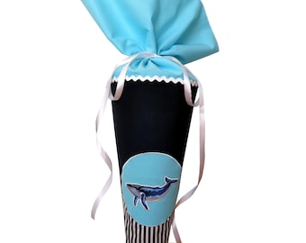 Schultüte Blauwal mit Namen Zuckertüte