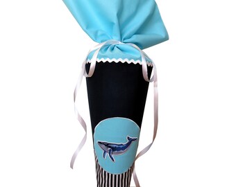 Schultüte Blauwal mit Namen Zuckertüte