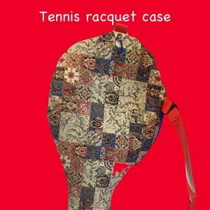 Soft sided tennis racquet case,women’s tennis bag,tennis racquet cover,Pickleballbags.Etsy.com