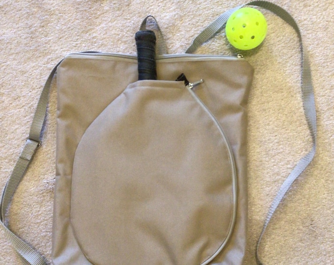 Pickleball backpack, Women's sports pickleball bag, gender neutral sports canvas pickleball backpack,Pickleballbags.Etsy.com