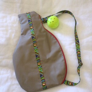 Pickleball paddle case,unisex canvas pickleball paddle carrier,bag for paddle and balls,Pickleballbags.Etsy.com